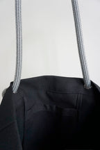 Ayva Tote - Black, Various Rope Colours