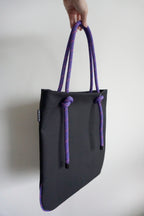 Ayva Tote - Black, Various Rope Colours