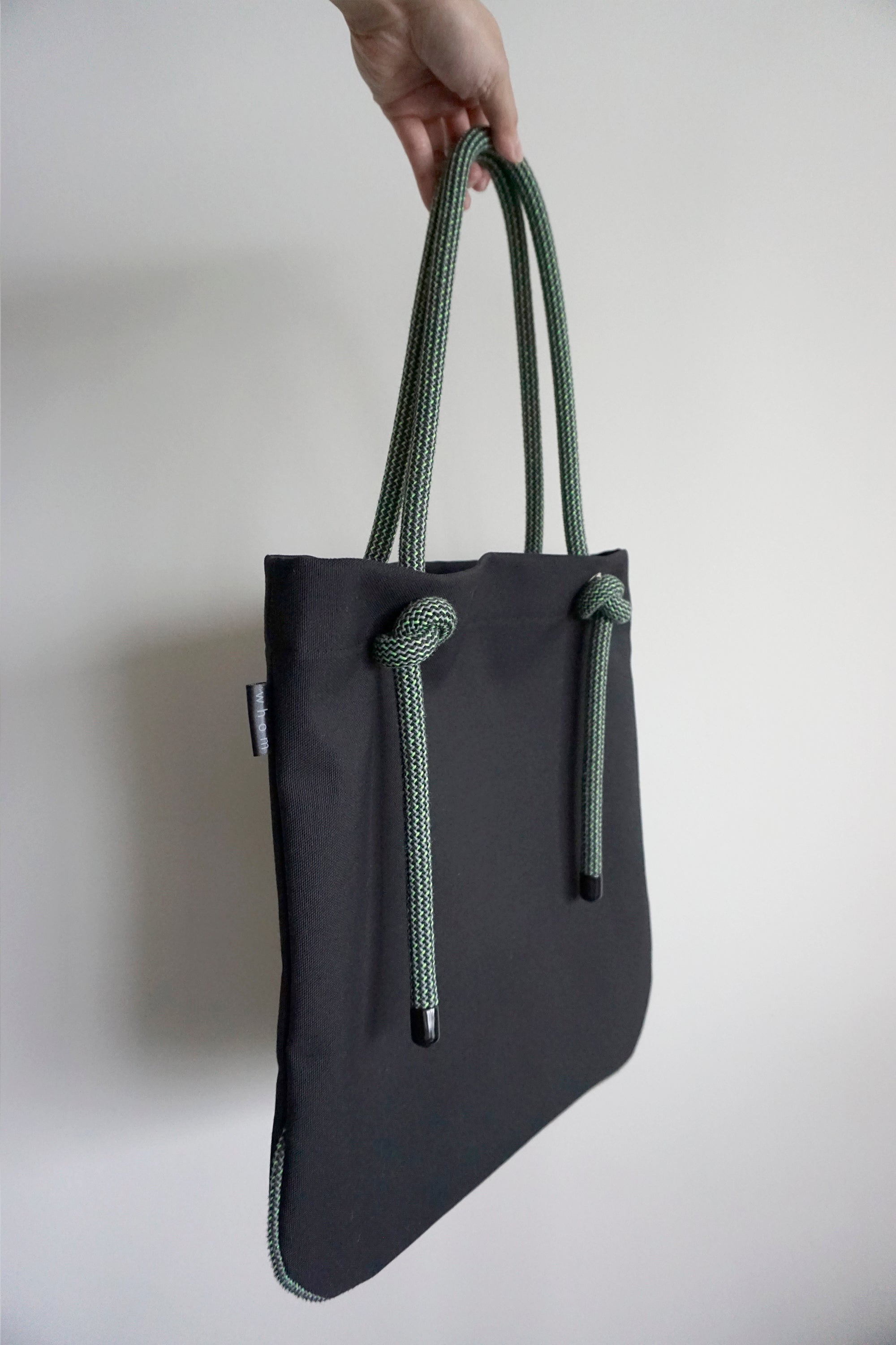 Ayva Tote - Black, Various Rope Colours