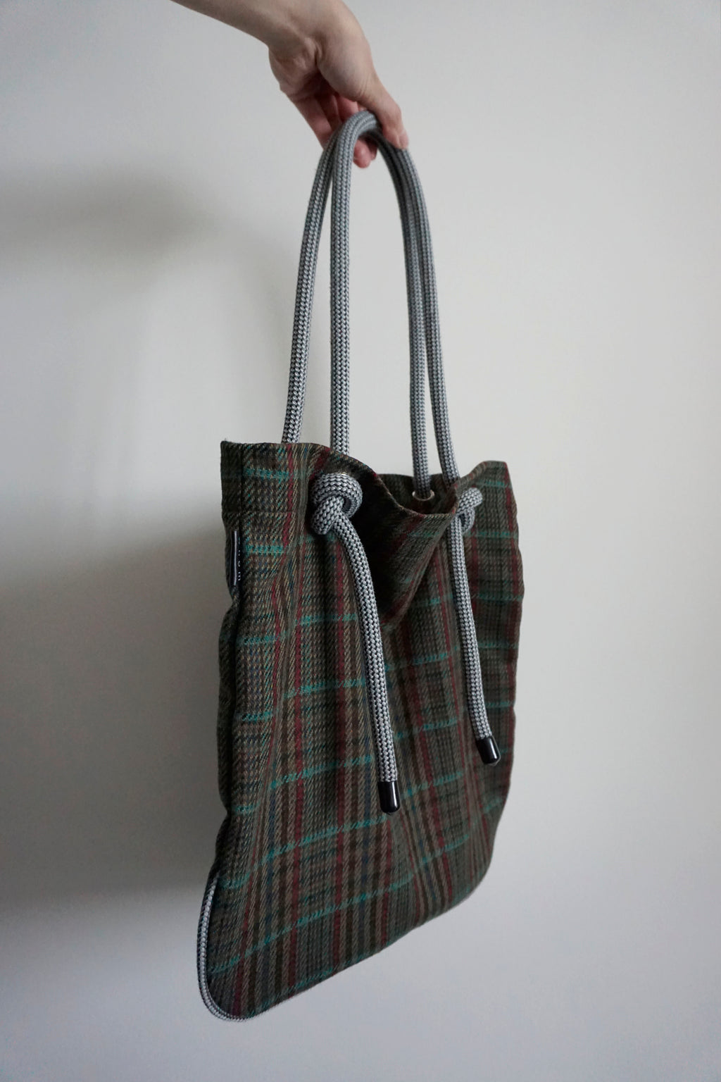 Ayva Tote - Dark Plaid