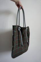 Ayva Tote - Dark Plaid