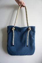 Ayva Tote - Fuzzy Blue