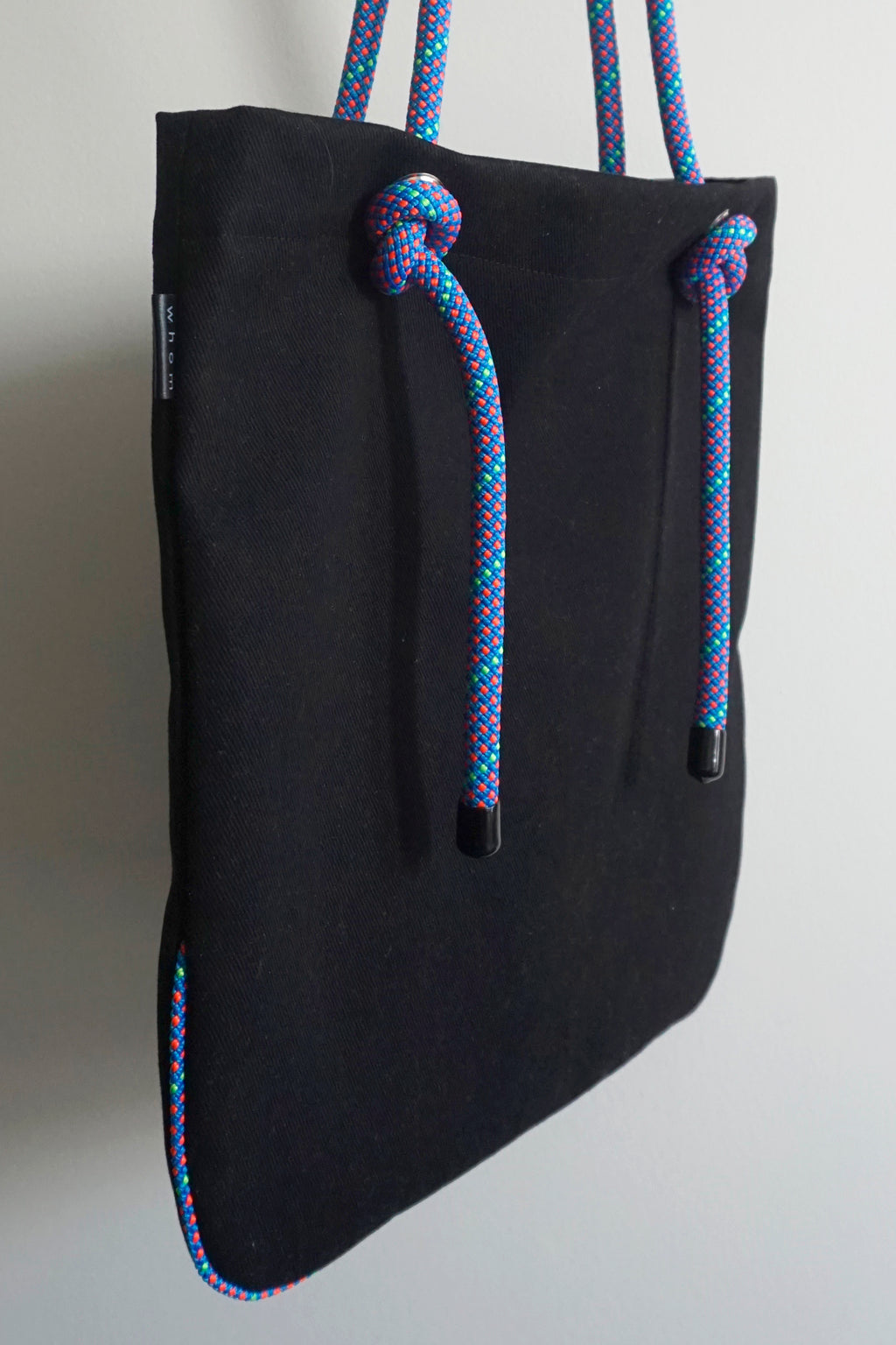 Ayva Tote - Black, Various Rope Colours