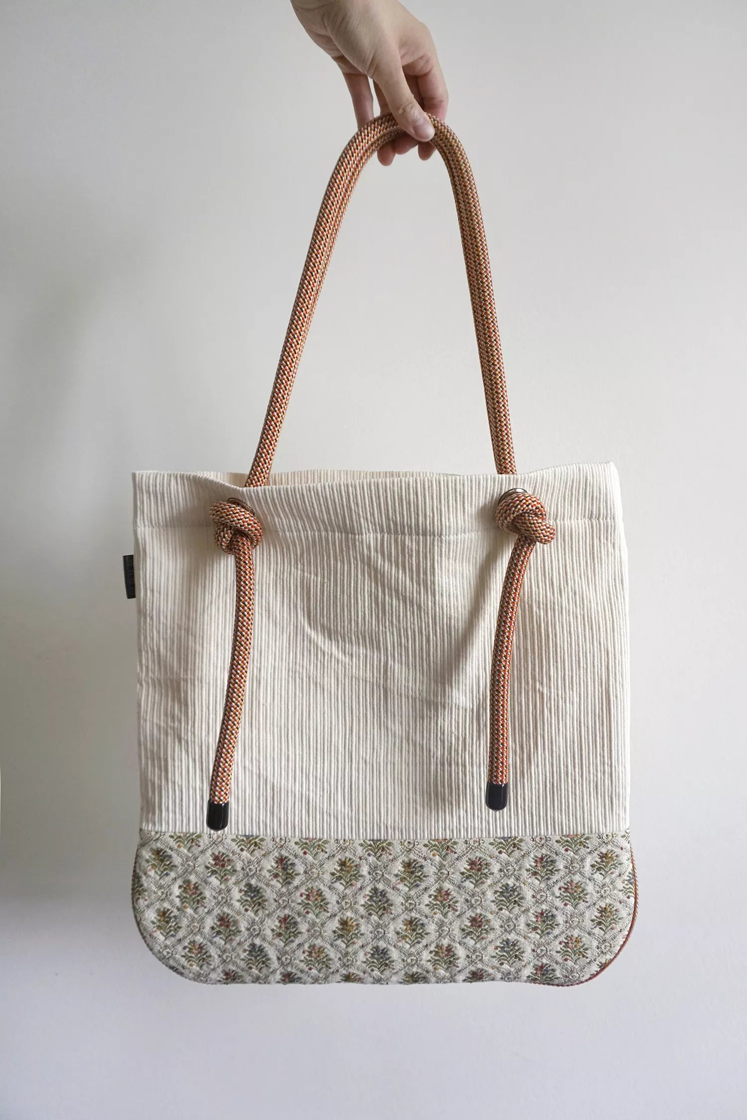 Ayva Tote - Patchwork Cream Floral