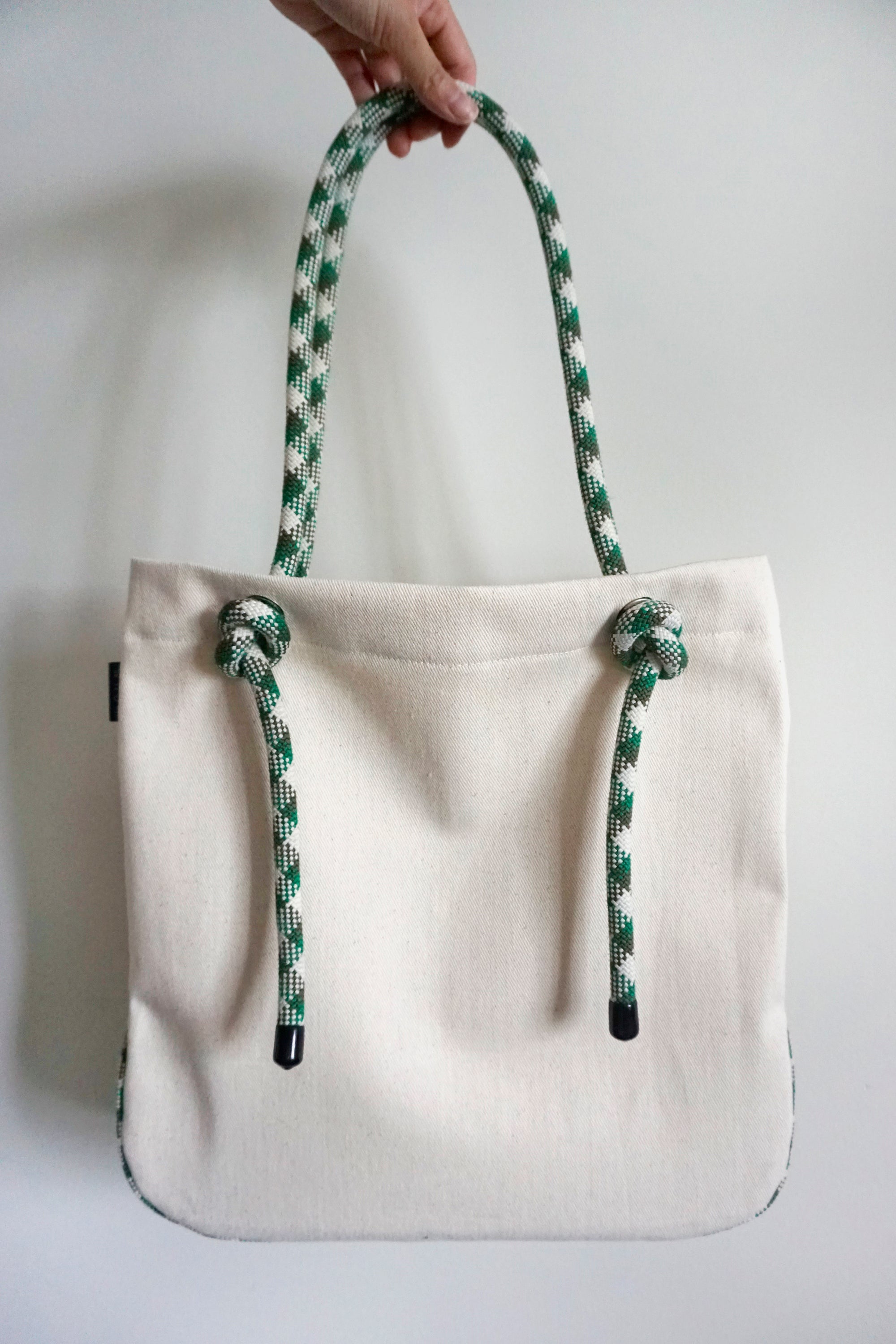 Ayva Tote - Cream Green