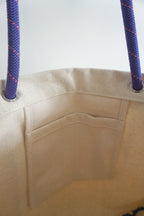 Ayva Tote - Cream, Various Rope Colours