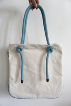 Ayva Tote - Cream, Various Rope Colours