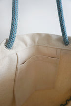 Ayva Tote - Cream, Various Rope Colours