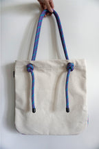Ayva Tote - Cream, Various Rope Colours