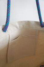 Ayva Tote - Cream, Various Rope Colours
