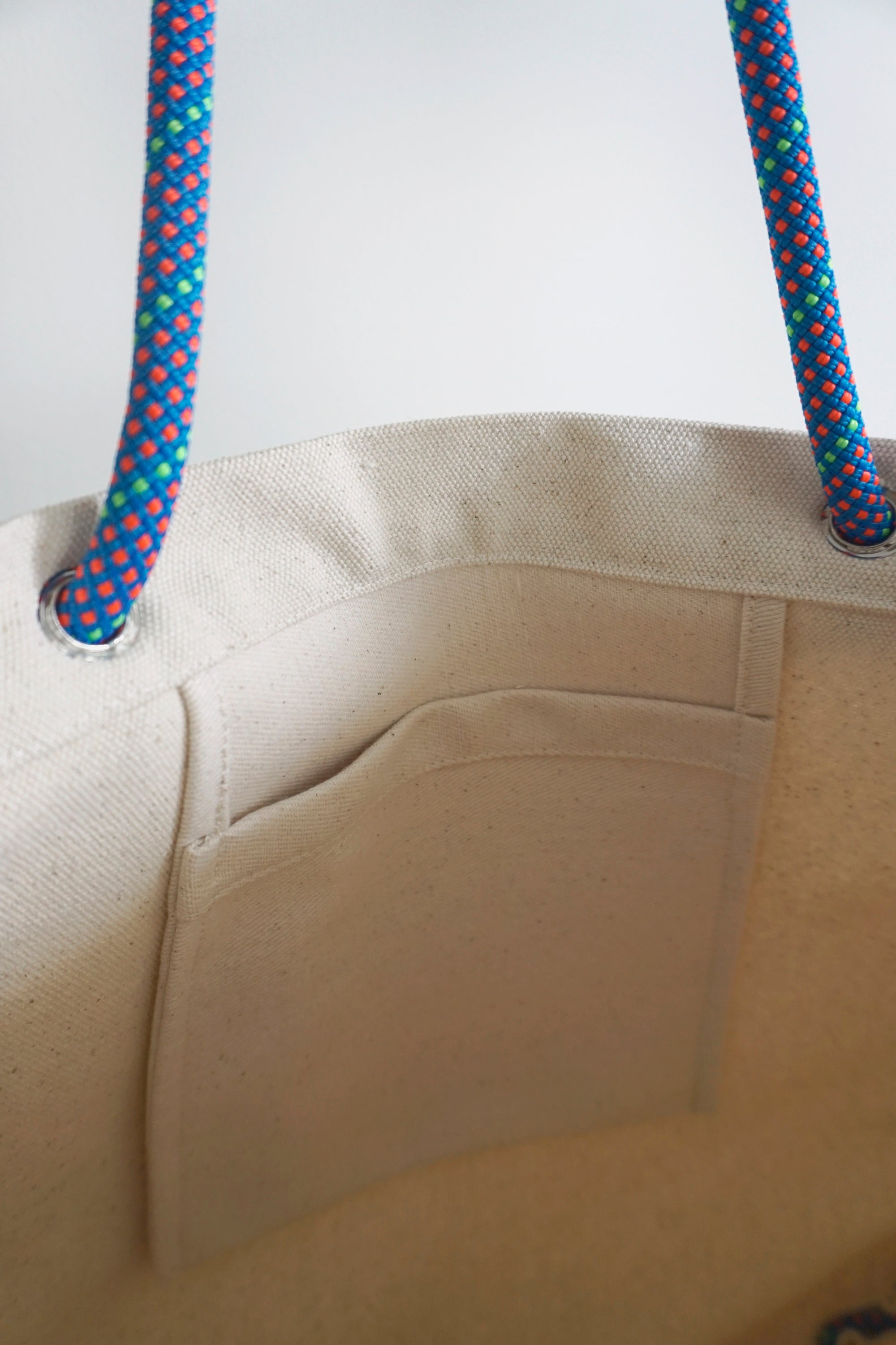 Ayva Tote - Cream, Various Rope Colours