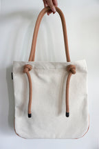 Ayva Tote - Cream, Various Rope Colours