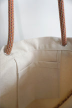 Ayva Tote - Cream, Various Rope Colours