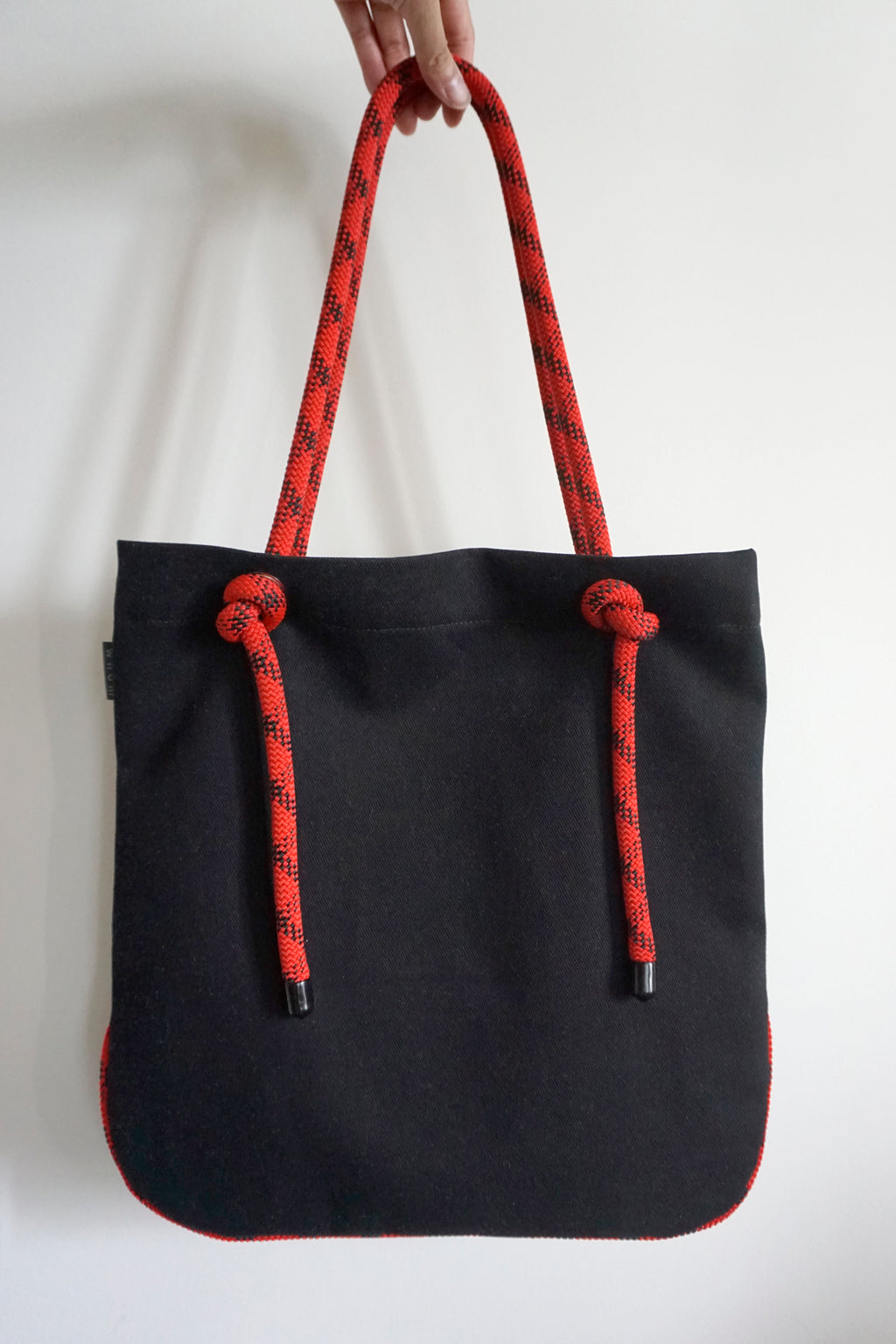Ayva Tote - Black, Various Rope Colours