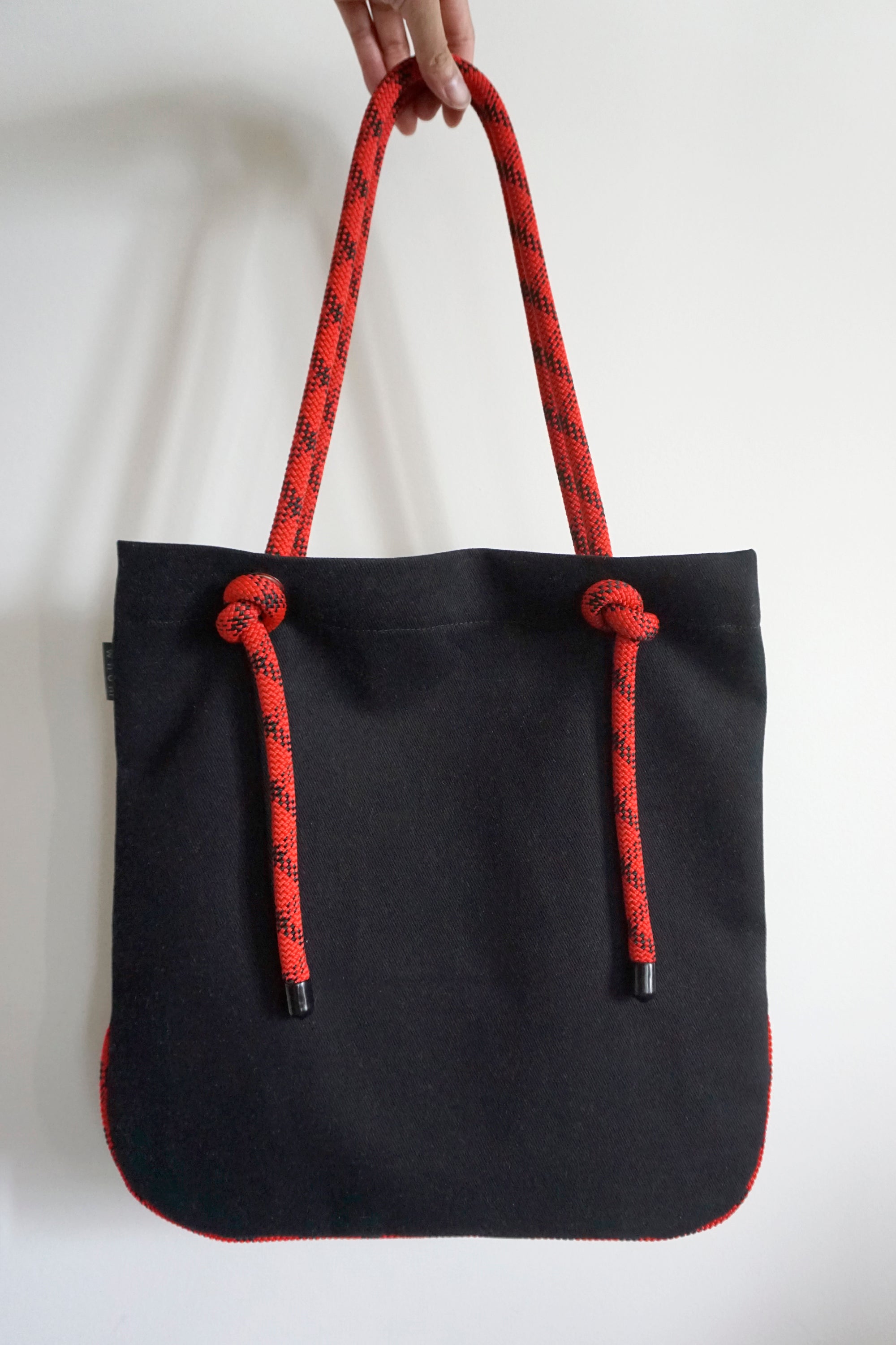 Ayva Tote - Black, Various Rope Colours