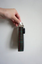 Arya Wristlet Keychain - Dark Plaid