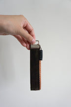 Arya Wristlet Keychain - Dark Brown