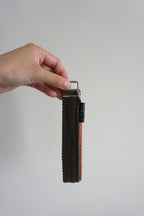 Arya Wristlet Keychain - Dark Brown