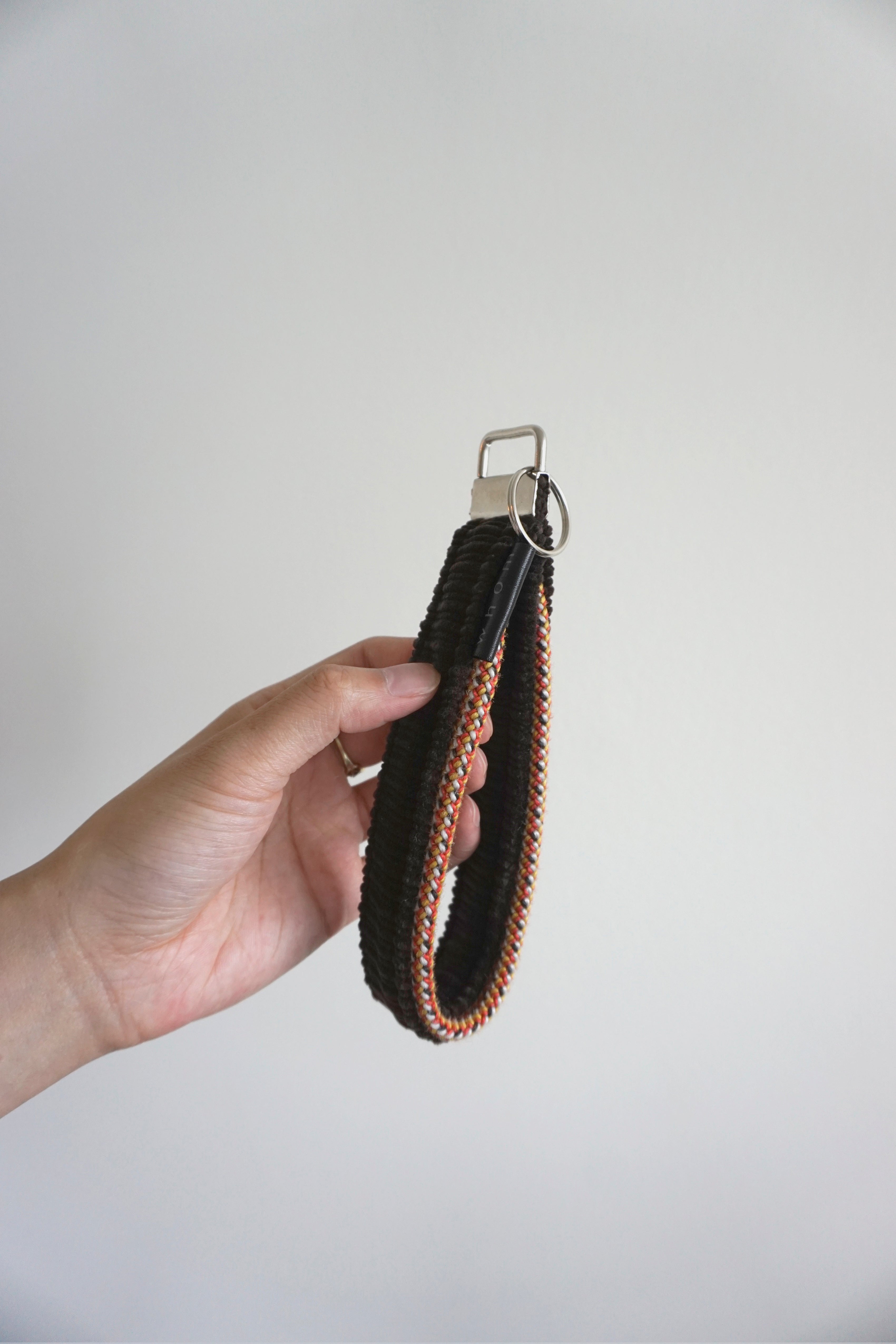 Arya Wristlet Keychain - Dark Brown